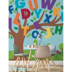 Wall Decals<SmileMakers Alphabet Tree Peel & Stick Mural - Office Décor from
