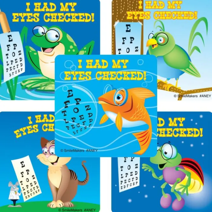 Other Fun Stickers | Patient Stickers<SmileMakers Animal Eye Check Stickers - Stickers from