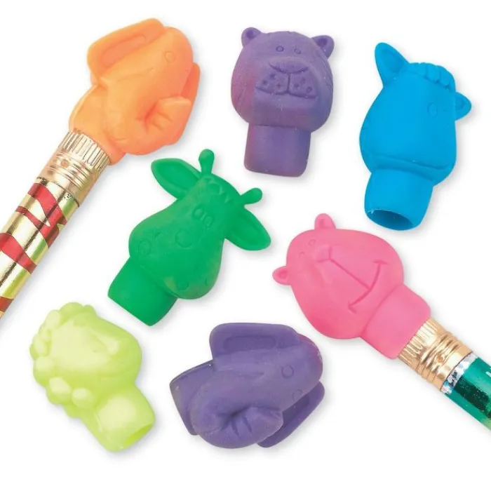 Pencils & Coloring | Valuetoys<SmileMakers Animal Pencil Top Erasers from