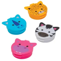 Tooth Holders | Dental Practice Essentials<SmileMakers Animal Round Tooth Holders - Tooth Holders from