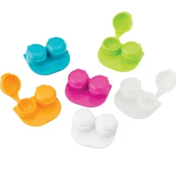 Contact Lens Cases | Vision Practice Essentials<SmileMakers Assorted Dome Top Contact Lens Cases - Contact Lens Cases from
