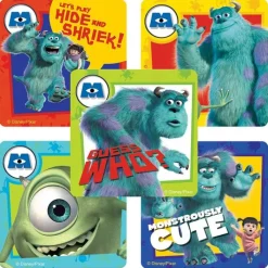 Disney Stickers | Character Stickers<SmileMakers Assorted Monsters Inc. Stickers - Kids Character Stickers -