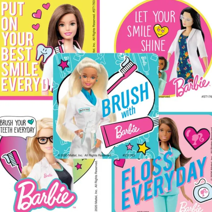 Patient Stickers | Dental Stickers<SmileMakers Barbie Dental Stickers - Stickers from