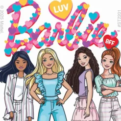 Valentine's Day | Character Stickers<SmileMakers Barbie Valentine Stickers - Stickers From