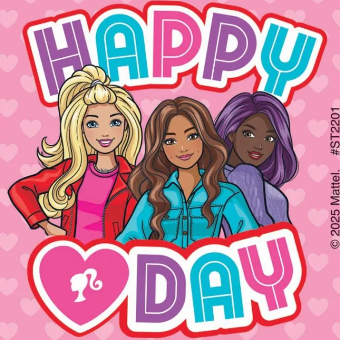 Valentine's Day | Character Stickers<SmileMakers Barbie Valentine Stickers - Stickers From