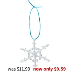 Christmas | Toys<SmileMakers Beaded Snowflake Ornament Craft Kits - Craft Kits from