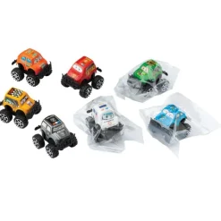 Vehicles | Latex Free Toys<SmileMakers Big Wheel Emergency Vehicle Pullbacks - Toy Vehicles from