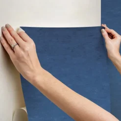 Wall Decals<SmileMakers Blue Aura Ombre Peel & Stick Wallpaper Mural - Office Décor from