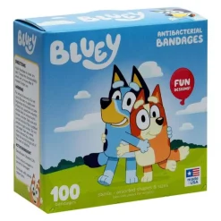 Bandages | Medical Practice Essentials<SmileMakers Bluey Antibacterial Bandages - Case of 100 Count Boxes - Bandages from