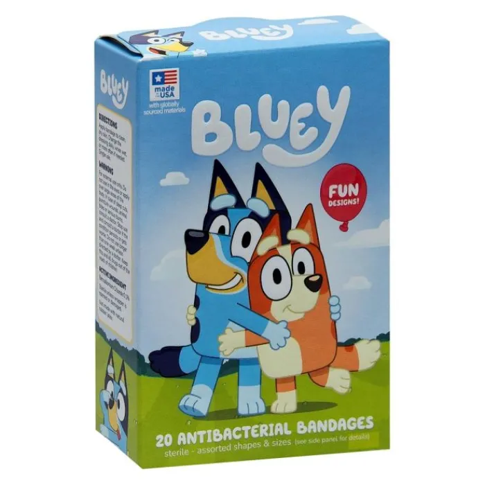 Bandages | Medical Practice Essentials<SmileMakers Bluey Antibacterial Bandages - 20 Count Box - Bandages from