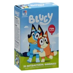 Bandages | Medical Practice Essentials<SmileMakers Bluey Antibacterial Bandages - Case of 20 Count Boxes - Bandages from