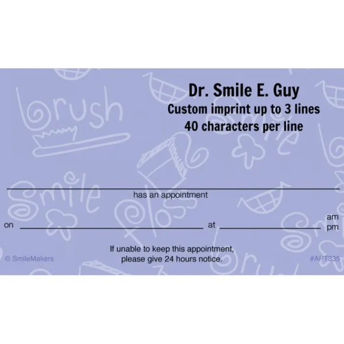 Appointment Cards<SmileMakers Brush, Floss, Smile Appointment Cards - Appointment Cards - from