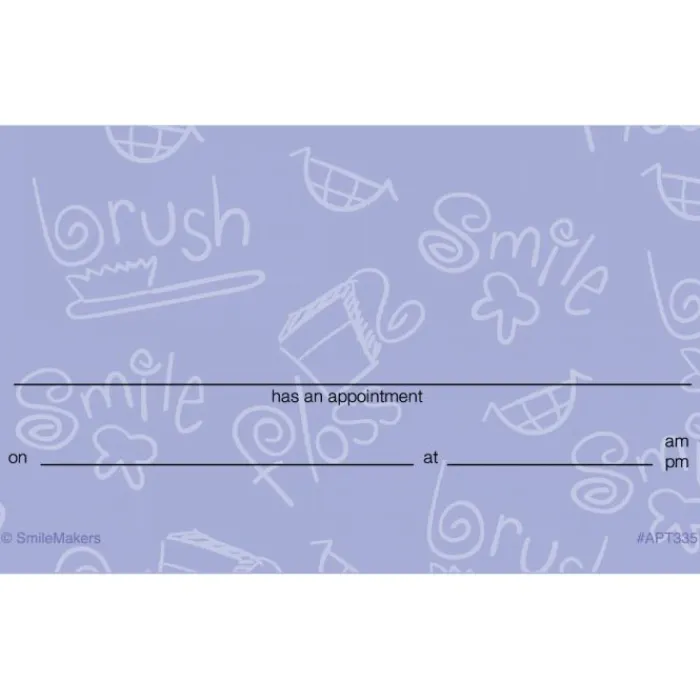 Appointment Cards<SmileMakers Brush, Floss, Smile Appointment Cards - Appointment Cards - from