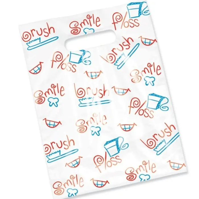 Take Home Bags | Take Home Bags<SmileMakers Brush, Floss, Smile Bags - Standard Dental Bags from