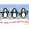 Seasons | Christmas<SmileMakers BrushFlossSmile Penguin Recall Cards - Custom Recall Cards from