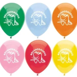 Dental Themed Prizes | Toys<SmileMakers Brushosaurus Dental Balloons