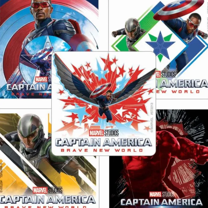 Character Stickers | Stickers<SmileMakers Captain America: Brave New World Stickers - Stickers from
