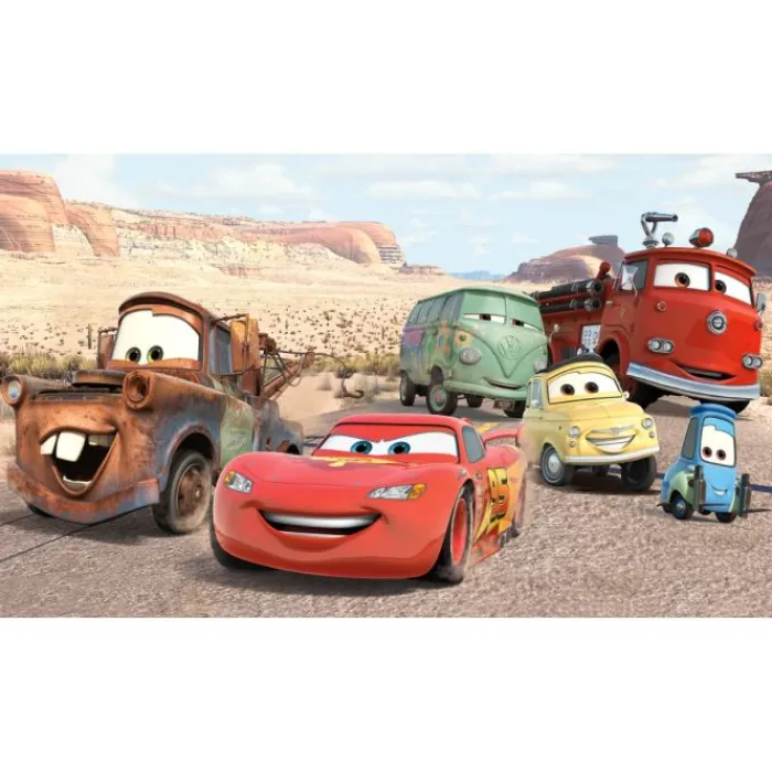 Wall Decals<SmileMakers Cars Desert XL Chair Rail Wall Mural - Office Décor from