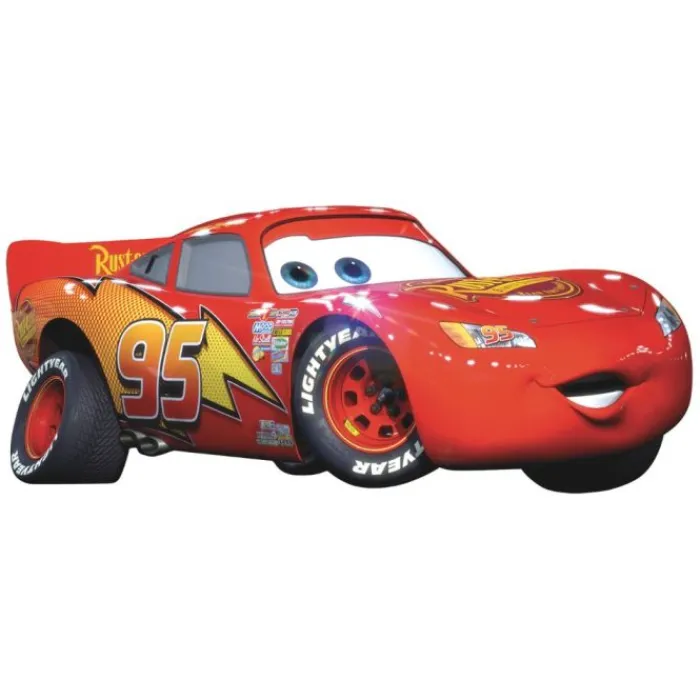 Wall Decals<SmileMakers Cars Lightning McQueen Giant Peel & Stick Wall Decals