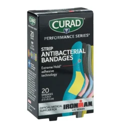 Bandages | Medical Practice Essentials<SmileMakers Case Curad® Assorted Fabric Strip Antibacterial Bandages - Bandages from