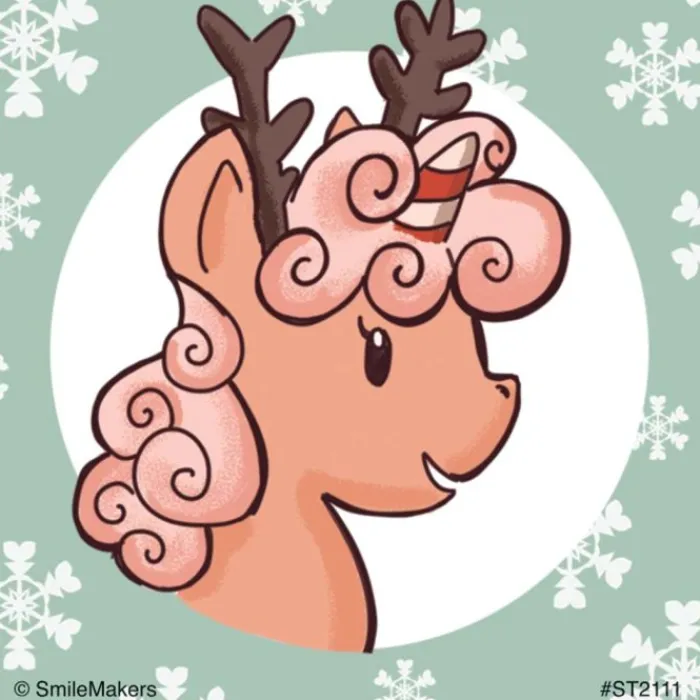 Christmas | Other Fun Stickers<SmileMakers Chibi Holiday Unicorn Stickers