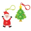 Christmas | Individually Wrapped Toys<SmileMakers Christmas Fidget Popper Backpack Pulls - Backpack Pulls from
