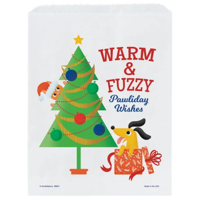 Christmas | Take Home Bags<SmileMakers Christmas Pets Paper Bags - Take Home Bags from