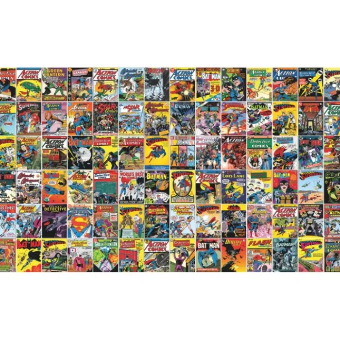 Wall Decals<SmileMakers Classic DC Comics Covers Peel & Stick Wallpaper Mural - Office Décor from