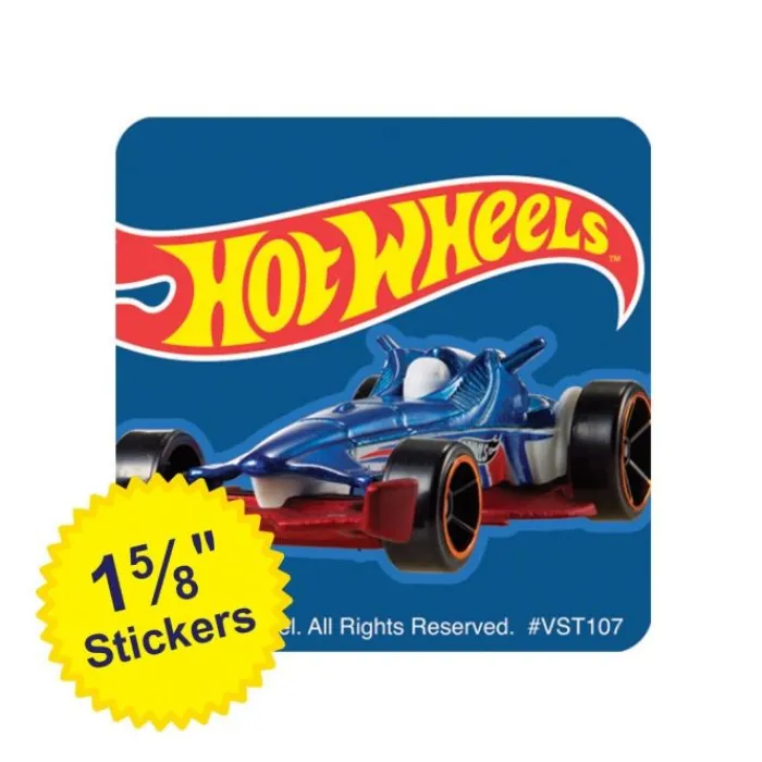 Valuestickers | Character Stickers<SmileMakers Classic Hot Wheels ValueStickers