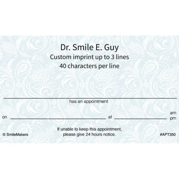 Appointment Cards<SmileMakers Classic Swirls Appointment Cards - Appointment Cards from