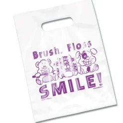 Take Home Bags | Take Home Bags<SmileMakers Clear Bear Brush Bags - Clear Dental Bags from