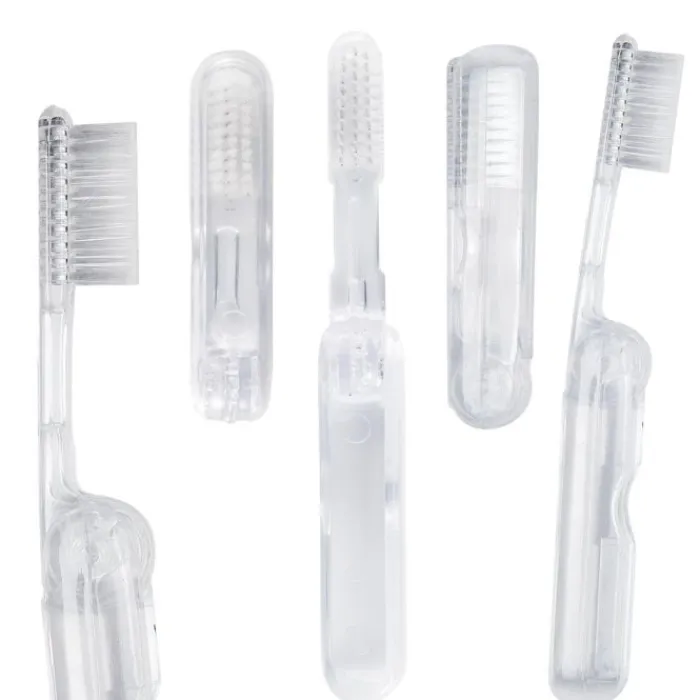 Toothbrushes | Dental Practice Essentials<SmileMakers Clear Folding Travel Toothbrush - Toothbrushes from