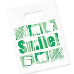 Take Home Bags | Take Home Bags<SmileMakers Clear Green Smile Bags - Take Home Bags from