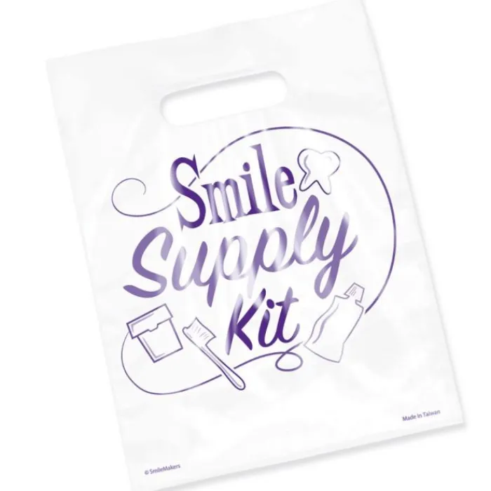 Take Home Bags | Take Home Bags<SmileMakers Clear Smile Supply Kit Bags - Clear Dental Bags from