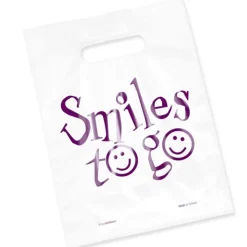 Take Home Bags | Take Home Bags<SmileMakers Clear Smiles To Go Bags - Clear Dental Bags from