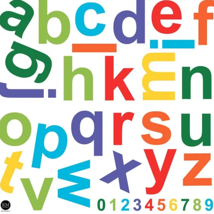 Wall Decals<SmileMakers Colorful Lowercase Alphabet Giant Wall Decals - Office Décor from