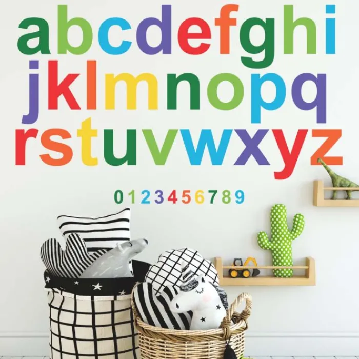Wall Decals<SmileMakers Colorful Lowercase Alphabet Giant Wall Decals - Office Décor from