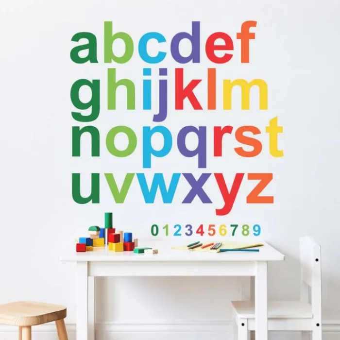 Wall Decals<SmileMakers Colorful Lowercase Alphabet Giant Wall Decals - Office Décor from