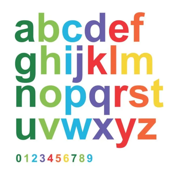 Wall Decals<SmileMakers Colorful Lowercase Alphabet Giant Wall Decals - Office Décor from