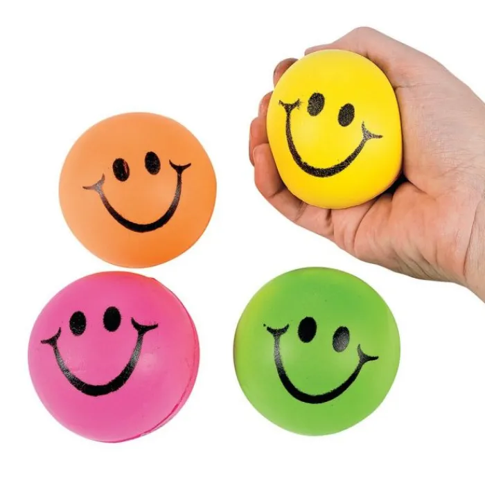 Therapy Toys | Fidget & Distraction Toys<SmileMakers Colorful Smiley Face Stress Balls - Stress Balls & Toys from