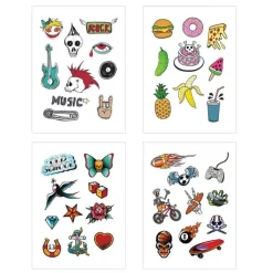 Toys | Toys & Prizes<SmileMakers Colorful Tiny Doodle Temporary Tattoos - Temporary Tattoos from