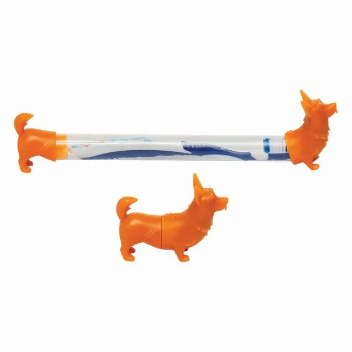 Dental Practice Essentials<SmileMakers Corgi Toothbrush Holders with Toothbrush - Toothbrushes From