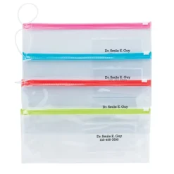 Dental Kits | Dental Practice Essentials<SmileMakers Custom Assorted Dental Zipper Pouches - Dental Pouches from