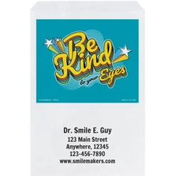 Take Home Bags | Take Home Bags<SmileMakers Custom Be Kind to Your Eyes Paper Bags - Take Home Bags from