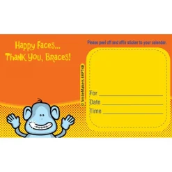 Appointment Cards<SmileMakers Custom Braces Monkey Appointment Cards - Appointment Cards from