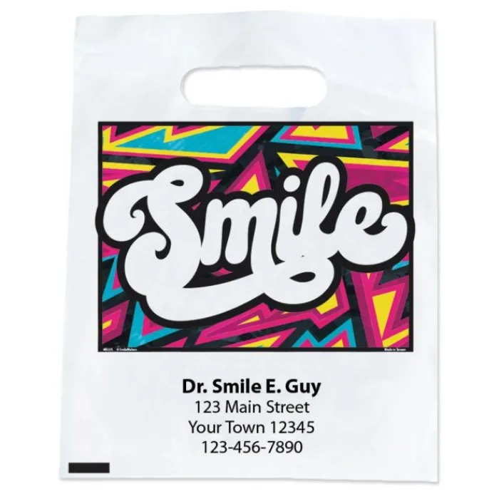 Take Home Bags | Take Home Bags<SmileMakers Custom Bright Style Smile Bags- Take Home Bags- from