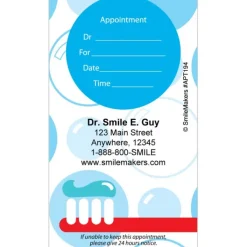Appointment Cards<SmileMakers Custom Brush & Bubbles Appointment Cards - Appointment Cards from