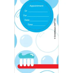 Appointment Cards<SmileMakers Custom Brush & Bubbles Appointment Cards - Appointment Cards from