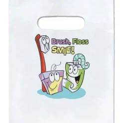 Take Home Bags | Take Home Bags<SmileMakers Custom Brush, Floss, Paste - Custom Dental Bags from