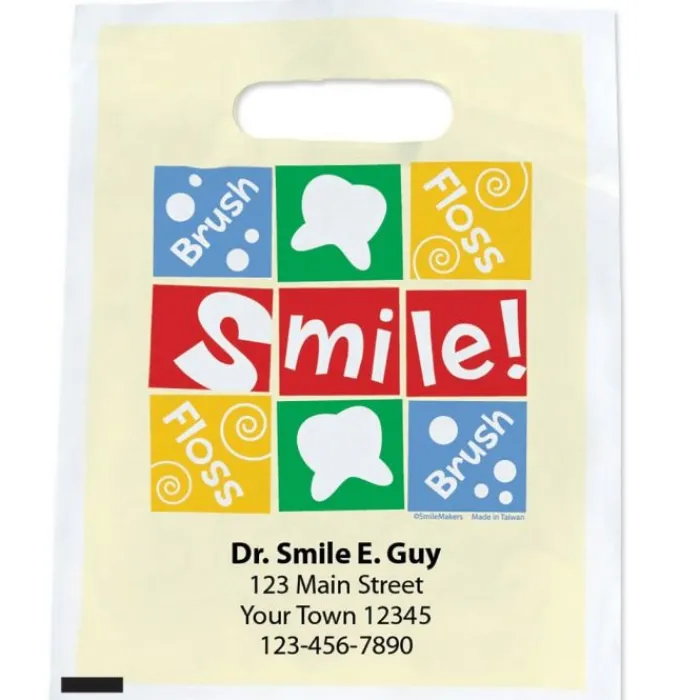 Take Home Bags | Take Home Bags<SmileMakers Custom Brush, Floss, Smile Bags - Take Home Bags from